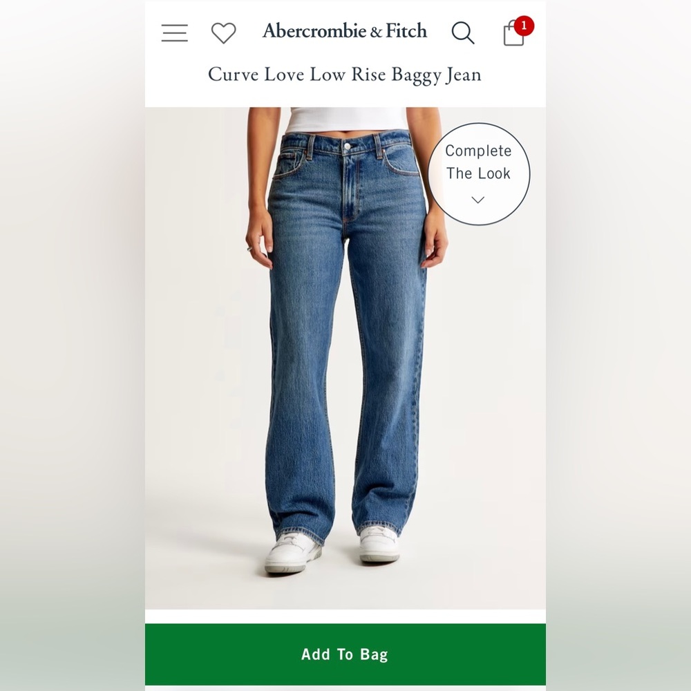 Abercrombie 90’s Baggy Low Rise Jeans